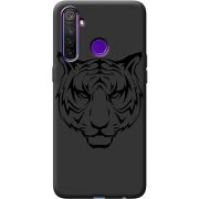 Черный чехол BoxFace Realme 5 Pro Tiger