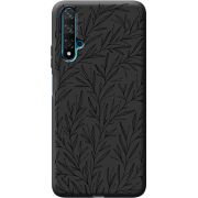 Черный чехол BoxFace Honor 20 Leaves