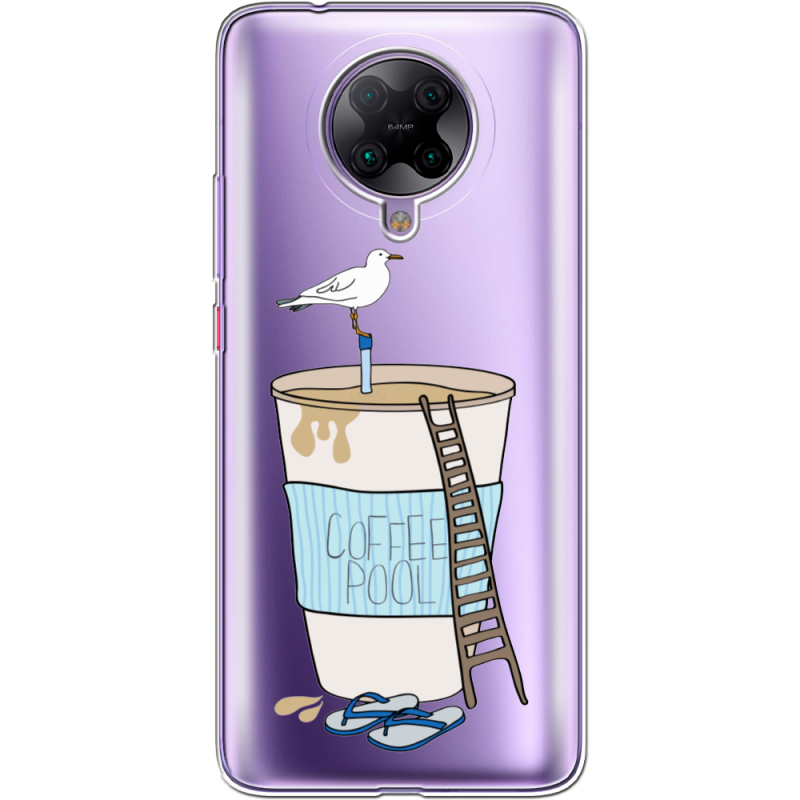 Прозрачный чехол BoxFace Poco F2 Pro Segull in Cofee Pool