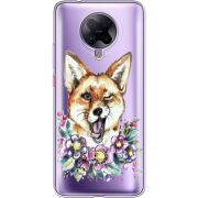 Прозрачный чехол BoxFace Poco F2 Pro Winking Fox