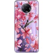 Прозрачный чехол BoxFace Poco F2 Pro Pink Magnolia