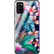 Защитный чехол BoxFace Glossy Panel Samsung Galaxy A41 Exotic Flowers