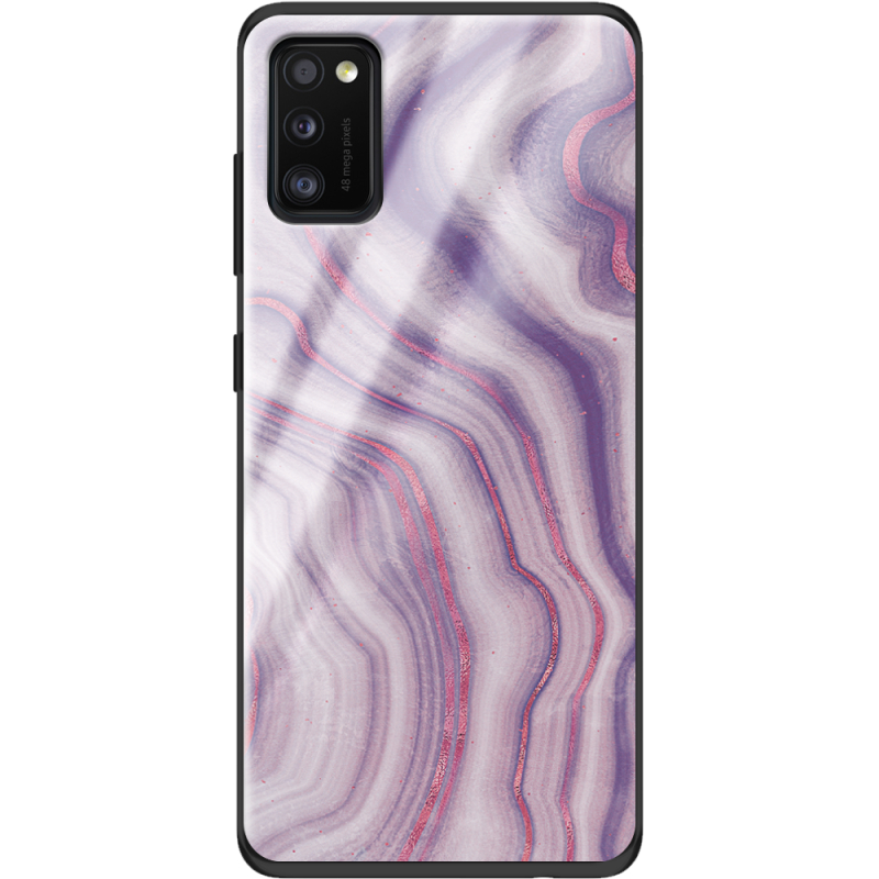 Защитный чехол BoxFace Glossy Panel Samsung Galaxy A41 Purple Marble