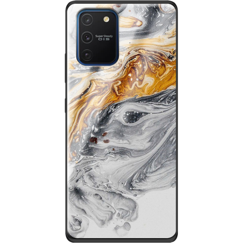 Защитный чехол BoxFace Glossy Panel Samsung Galaxy S10 Lite Gold With Silver