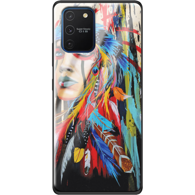 Защитный чехол BoxFace Glossy Panel Samsung Galaxy S10 Lite Feather Girl