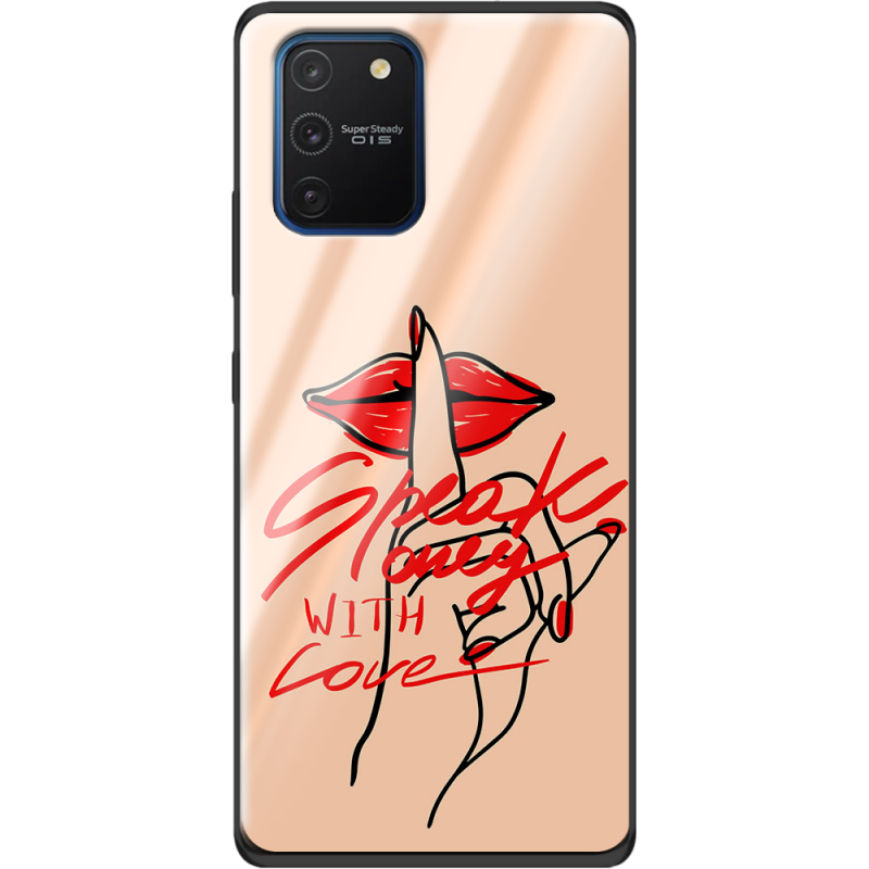 Защитный чехол BoxFace Glossy Panel Samsung Galaxy S10 Lite Speak Only Whith Love