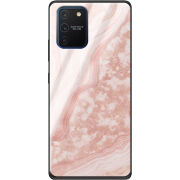 Защитный чехол BoxFace Glossy Panel Samsung Galaxy S10 Lite Pink Marble