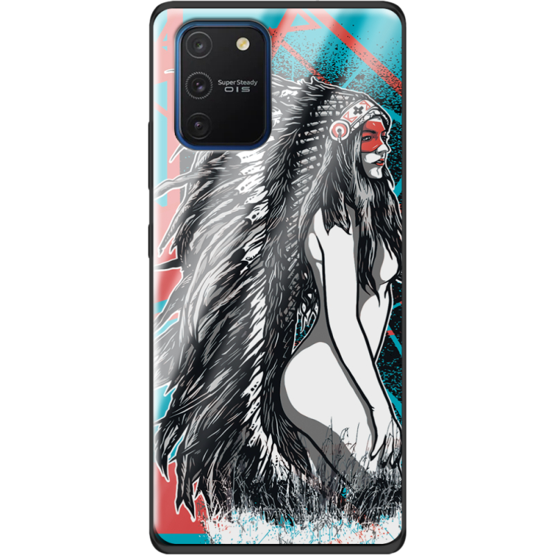 Защитный чехол BoxFace Glossy Panel Samsung Galaxy S10 Lite Indian Girl