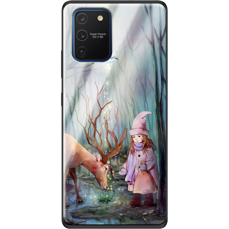 Защитный чехол BoxFace Glossy Panel Samsung Galaxy S10 Lite Girl And Deer