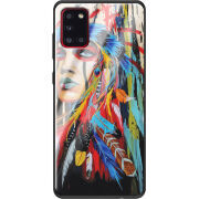 Защитный чехол BoxFace Glossy Panel Samsung Galaxy A31 Feather Girl