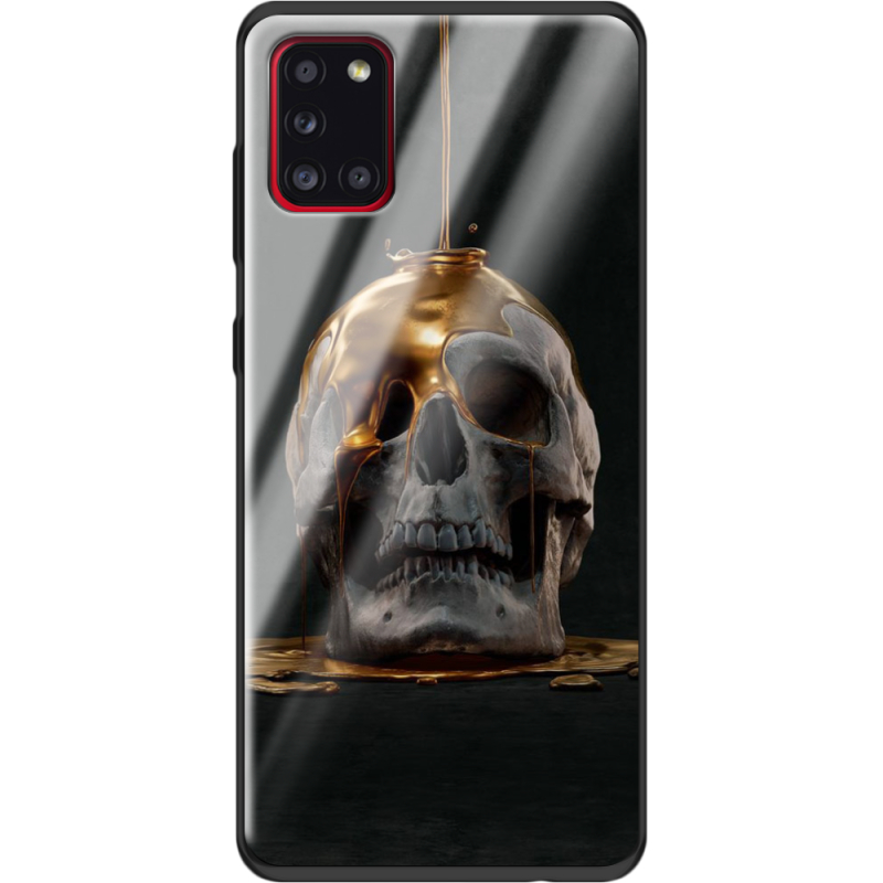 Защитный чехол BoxFace Glossy Panel Samsung Galaxy A31 Gold Skull