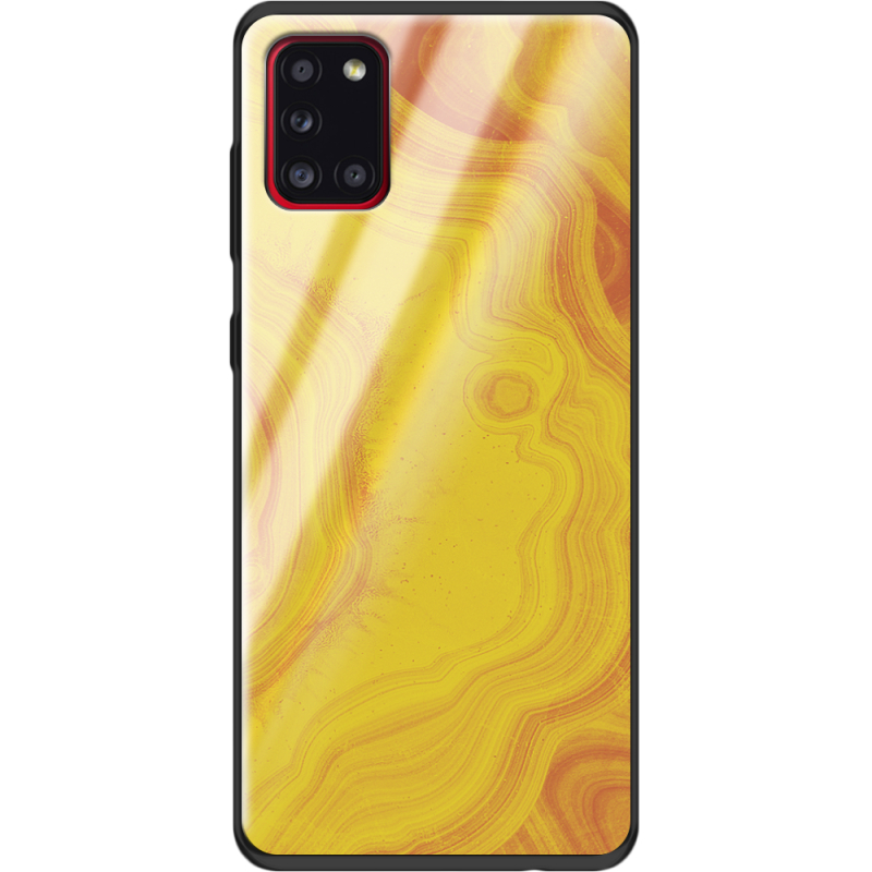 Защитный чехол BoxFace Glossy Panel Samsung Galaxy A31 Yellow Marble