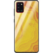 Защитный чехол BoxFace Glossy Panel Samsung Galaxy A31 Yellow Marble