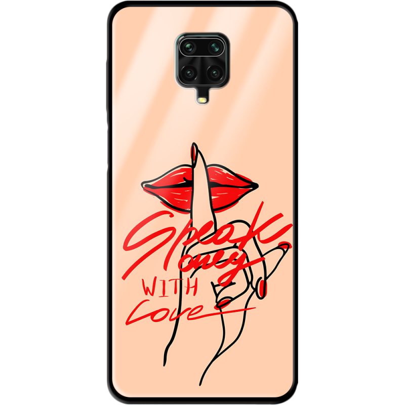 Защитный чехол BoxFace Glossy Panel Xiaomi Redmi Note 9S Speak Only Whith Love