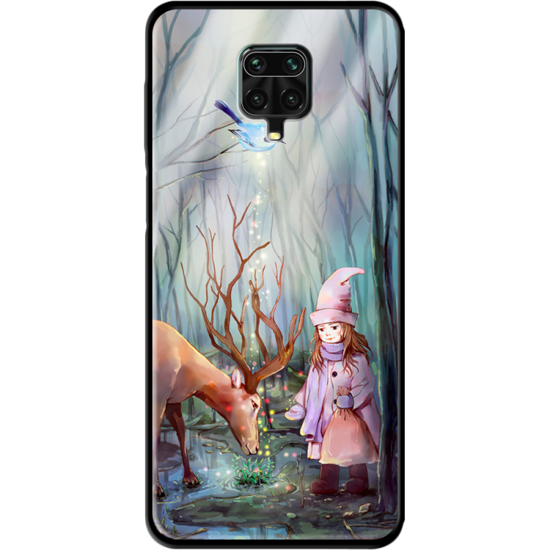 Защитный чехол BoxFace Glossy Panel Xiaomi Redmi Note 9S Girl And Deer