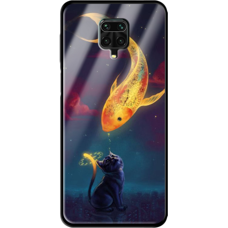 Защитный чехол BoxFace Glossy Panel Xiaomi Redmi Note 9S Kitten And Fish