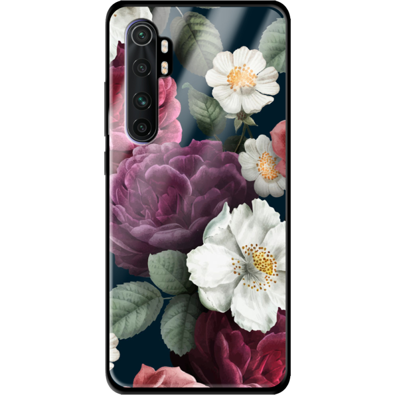 Защитный чехол BoxFace Glossy Panel Xiaomi Mi Note 10 Lite Peonies