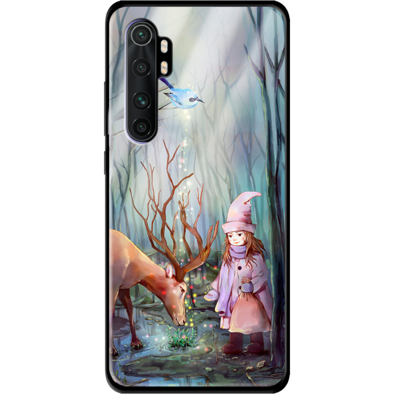 Защитный чехол BoxFace Glossy Panel Xiaomi Mi Note 10 Lite Girl And Deer