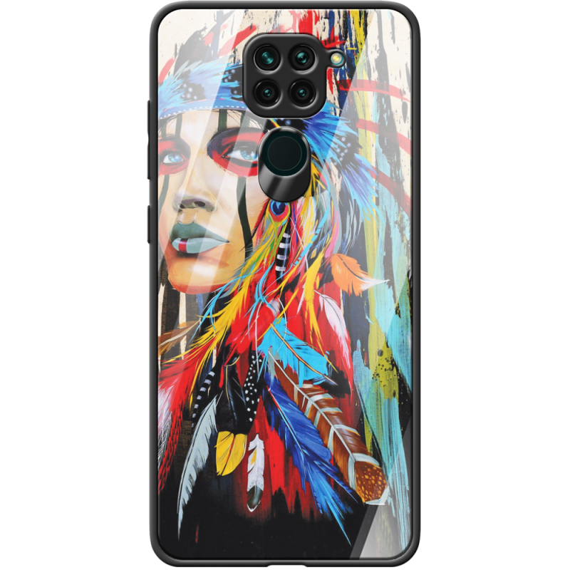 Защитный чехол BoxFace Glossy Panel Xiaomi Redmi Note 9 Feather Girl