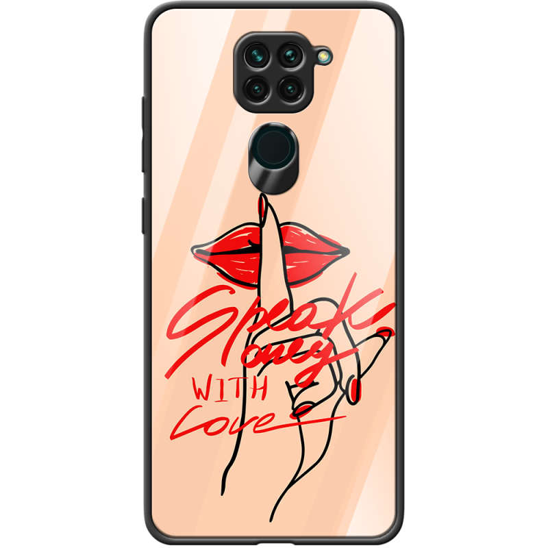 Защитный чехол BoxFace Glossy Panel Xiaomi Redmi Note 9 Speak Only Whith Love