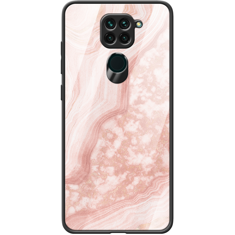 Защитный чехол BoxFace Glossy Panel Xiaomi Redmi Note 9 Pink Marble