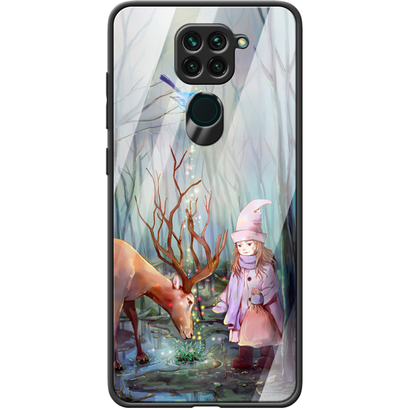 Защитный чехол BoxFace Glossy Panel Xiaomi Redmi Note 9 Girl And Deer