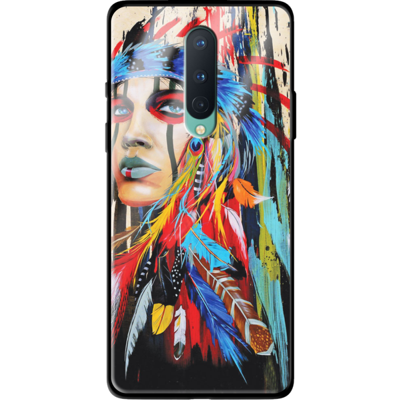 Защитный чехол BoxFace Glossy Panel OnePlus 8 Feather Girl