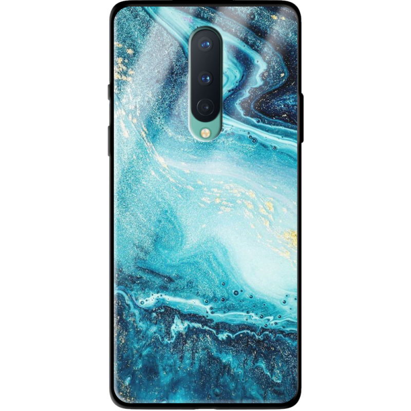 Защитный чехол BoxFace Glossy Panel OnePlus 8 Blue Marble