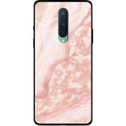 Защитный чехол BoxFace Glossy Panel OnePlus 8 Pink Marble