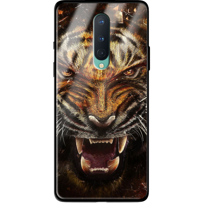 Защитный чехол BoxFace Glossy Panel OnePlus 8 Tiger