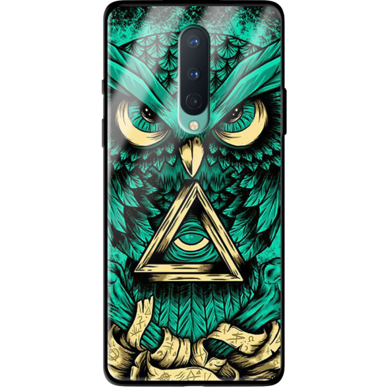 Защитный чехол BoxFace Glossy Panel OnePlus 8 Masonic Owl