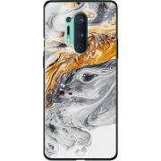 Защитный чехол BoxFace Glossy Panel OnePlus 8 Pro Gold With Silver