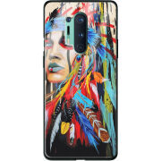 Защитный чехол BoxFace Glossy Panel OnePlus 8 Pro Feather Girl