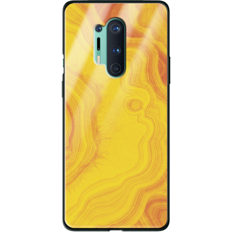 Защитный чехол BoxFace Glossy Panel OnePlus 8 Pro Yellow Marble