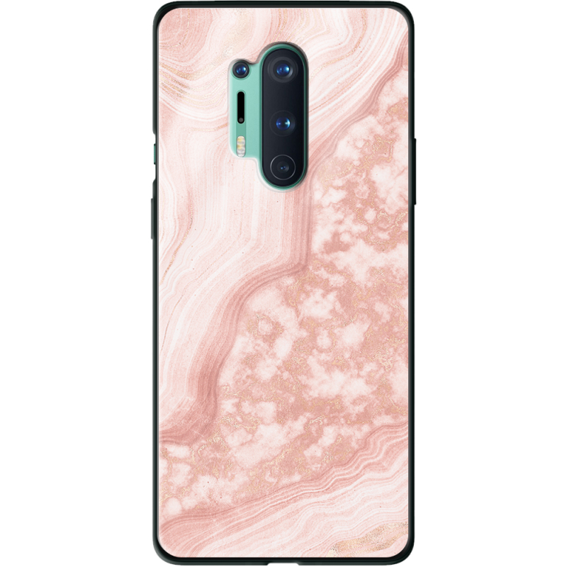 Защитный чехол BoxFace Glossy Panel OnePlus 8 Pro Pink Marble