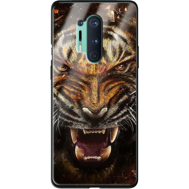 Защитный чехол BoxFace Glossy Panel OnePlus 8 Pro Tiger