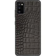 Кожаный чехол Boxface Samsung Galaxy A41 (A415) Crocodile Black