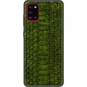 Кожаный чехол Boxface Samsung Galaxy A31 (A315) Reptile Forest Green