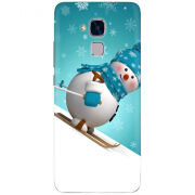 Чехол Uprint Huawei Honor 5C Skier Snowman