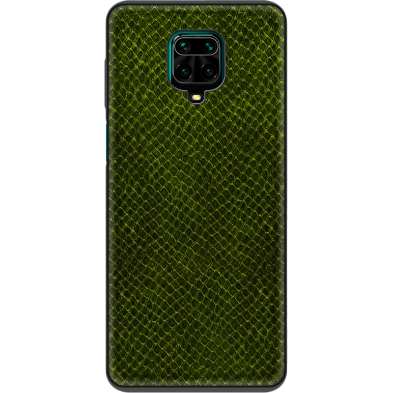 Кожаный чехол Boxface Xiaomi Redmi Note 9S Snake Forest Green