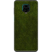 Кожаный чехол Boxface Xiaomi Redmi Note 9 Pro / 9 Pro Max Snake Forest Green