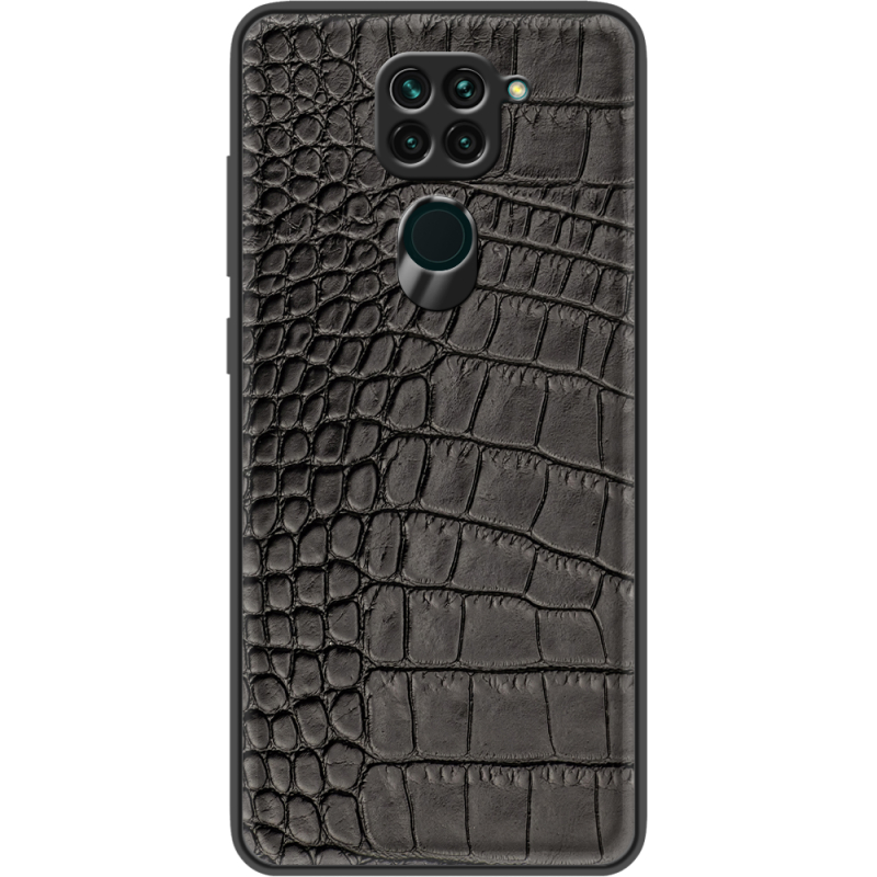 Кожаный чехол Boxface Xiaomi Redmi Note 9 Crocodile Black