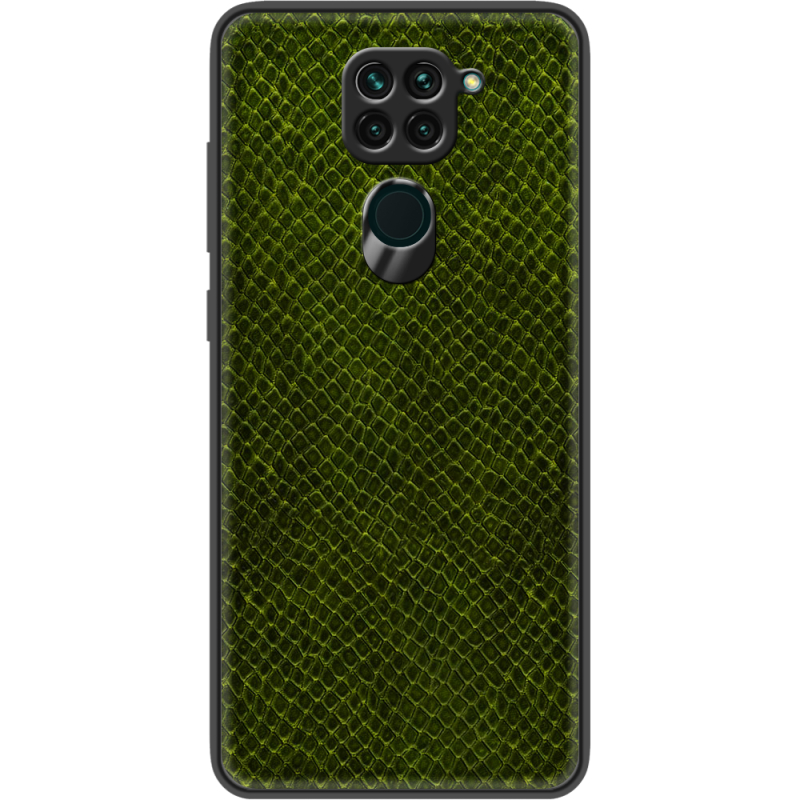 Кожаный чехол Boxface Xiaomi Redmi Note 9 Snake Forest Green