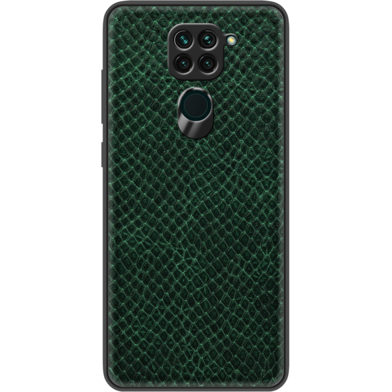 Кожаный чехол Boxface Xiaomi Redmi Note 9 Snake Emerald