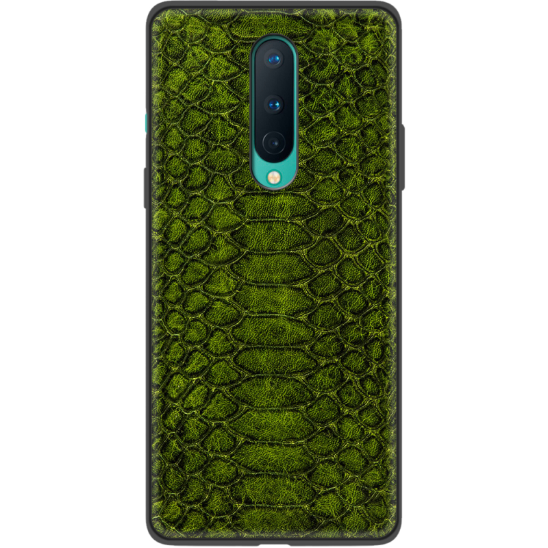 Кожаный чехол Boxface OnePlus 8 Reptile Forest Green