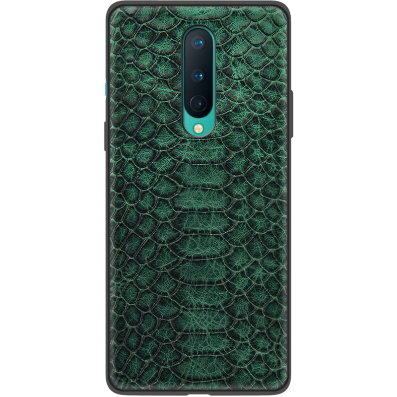 Кожаный чехол Boxface OnePlus 8 Reptile Emerald