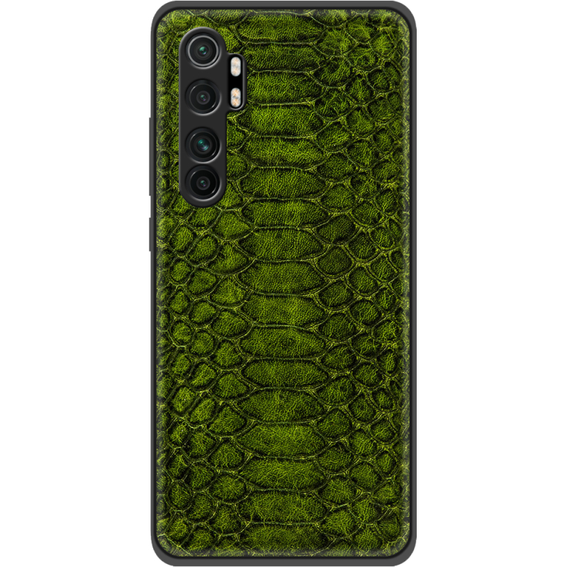 Кожаный чехол Boxface Xiaomi Mi Note 10 Lite Reptile Forest Green