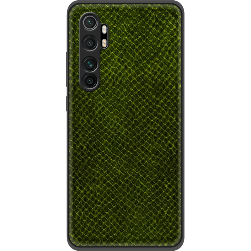Кожаный чехол Boxface Xiaomi Mi Note 10 Lite Snake Forest Green