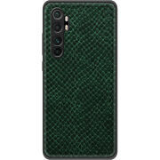 Кожаный чехол Boxface Xiaomi Mi Note 10 Lite Snake Emerald