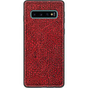 Кожаный чехол Boxface Samsung Galaxy S10 (G973) Snake Red